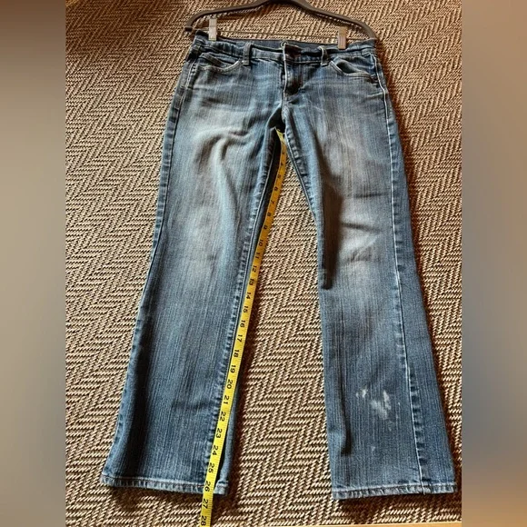✌🏼Old Navy Diva Jeans Size 6 Short Perfectly Distressed Straight Leg Boho Style - Picture 6 of 10